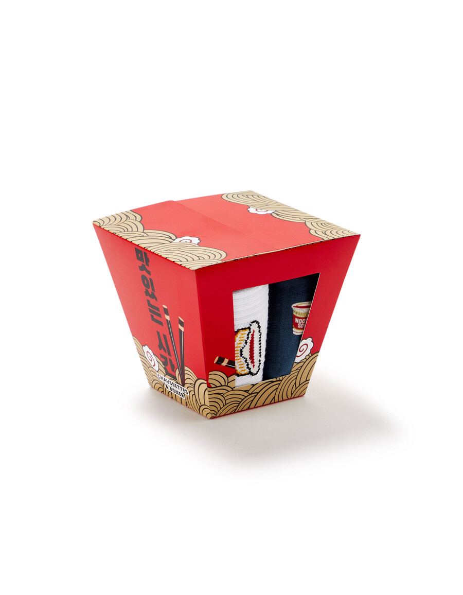 blå julnudlar boxershorts och strumpor duo presentset