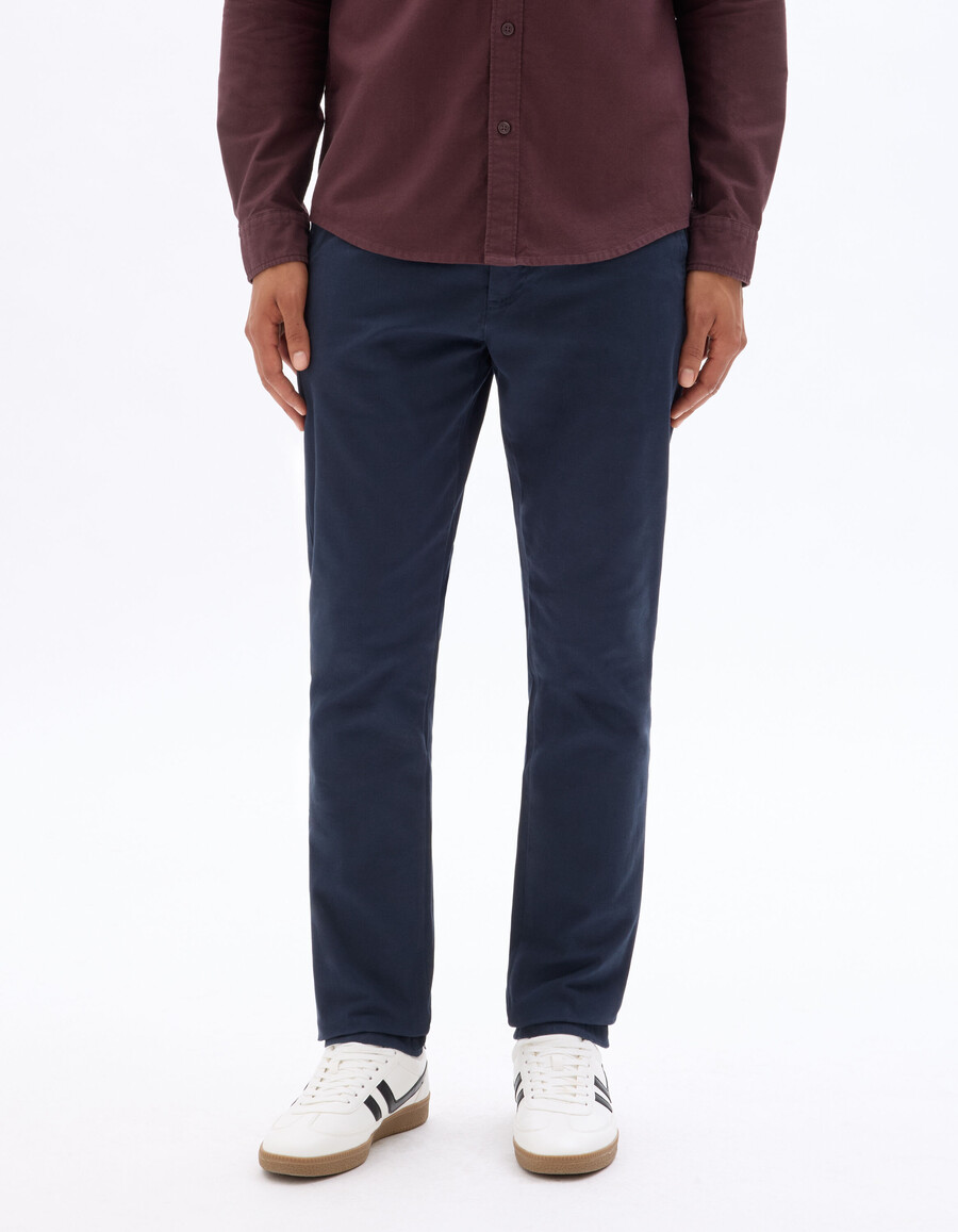 slim-fit chinobyxor i stretchig bomull standardlängd