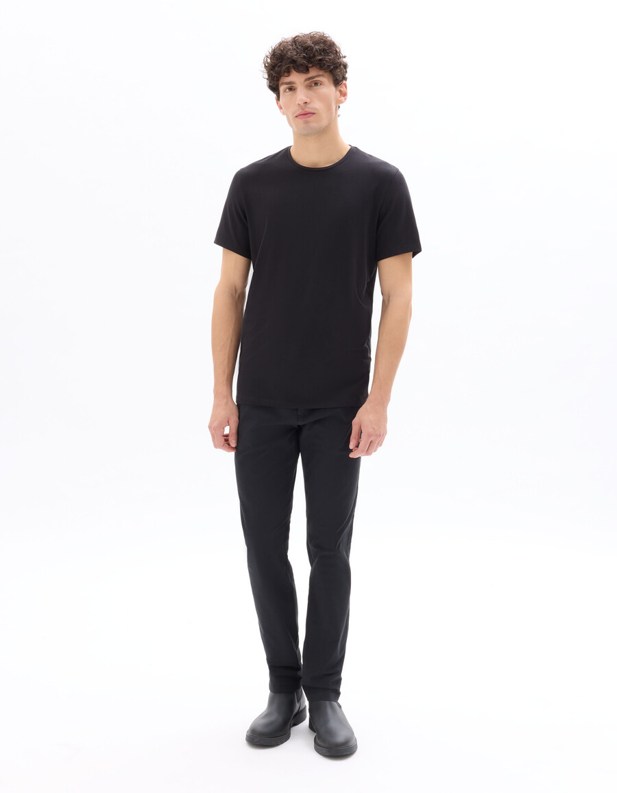slim-fit chinobyxor i stretchig bomull standardlängd