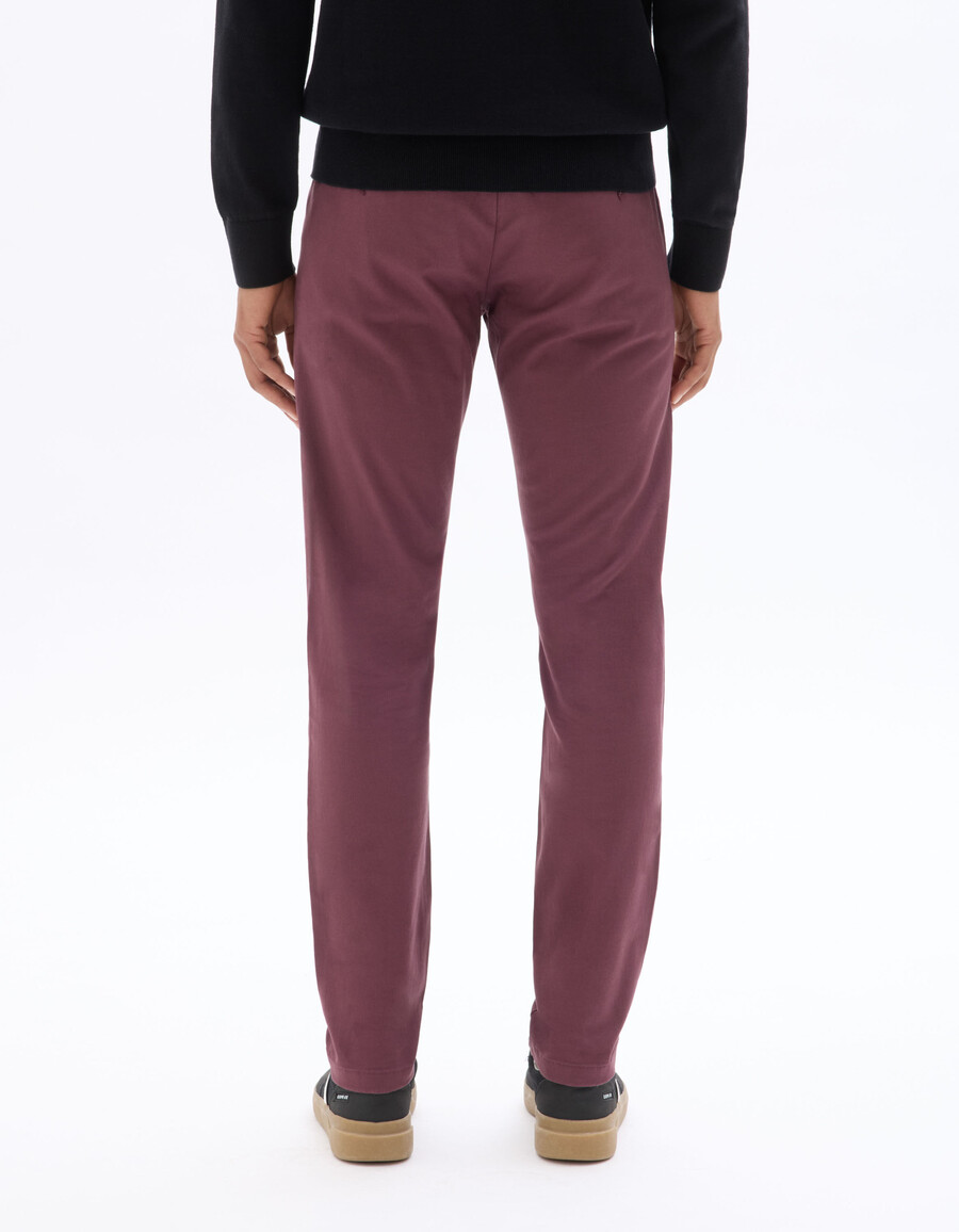 slim-fit chinobyxor i stretchig bomull