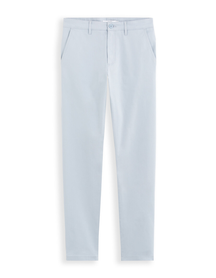 slimmade chinobyxor i stretchig bomull