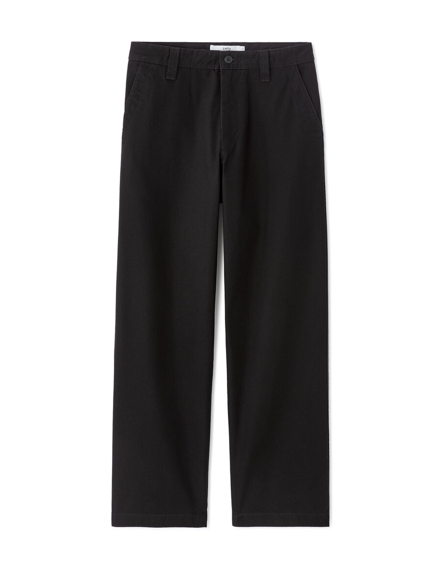 baggy chinobyxor 100 bomull