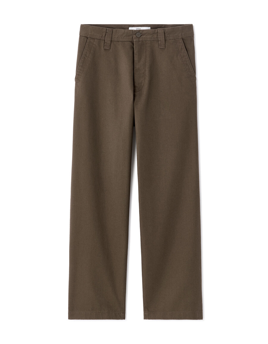 baggy chinobyxor 100 bomull