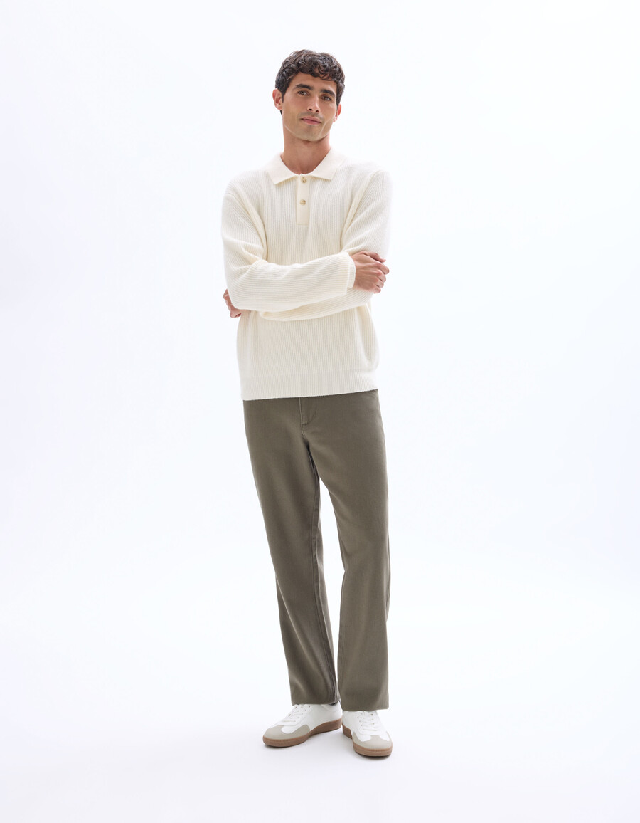 lösa chinobyxor i bomullslyocell