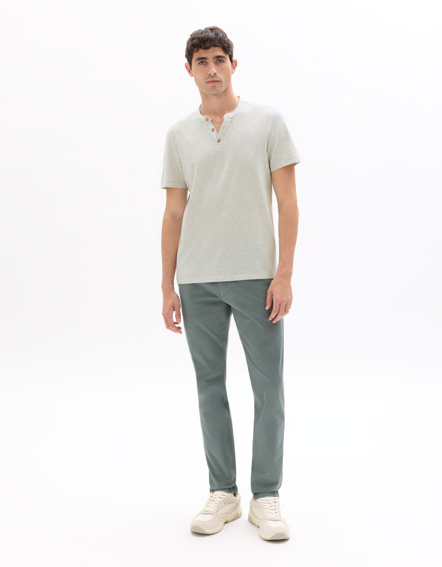 slim fit stretchiga chinosbyxor i bomull