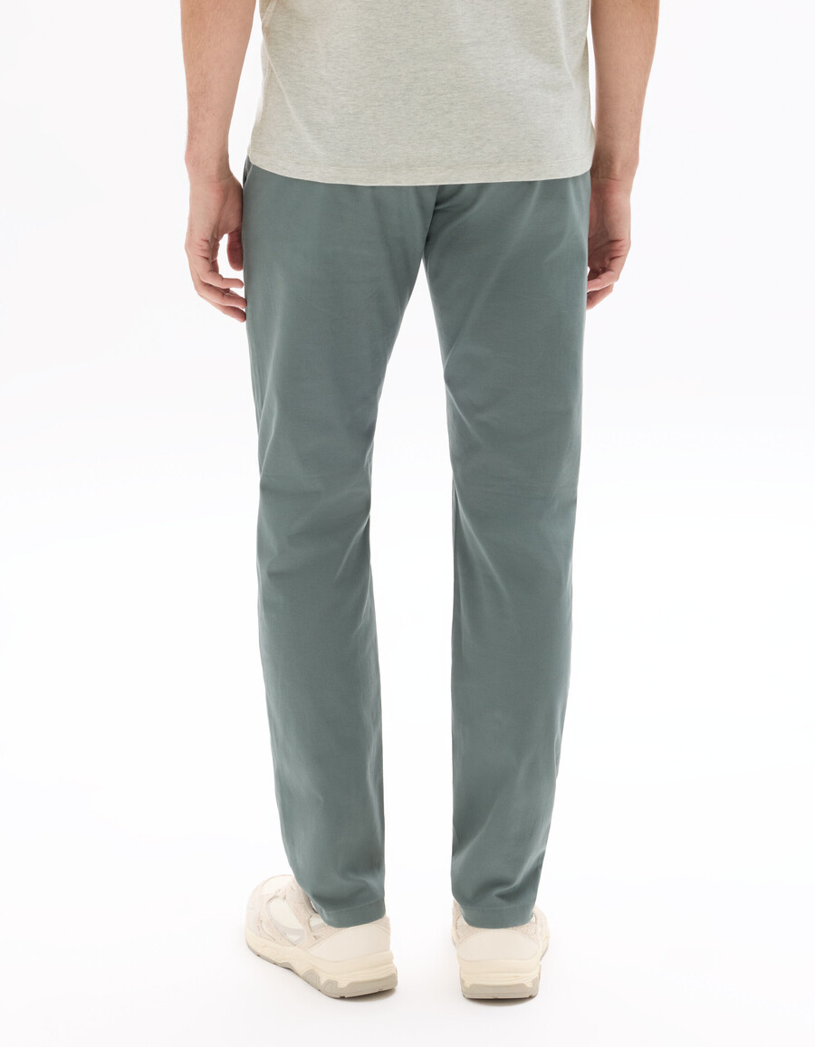 slim fit stretchiga chinosbyxor i bomull