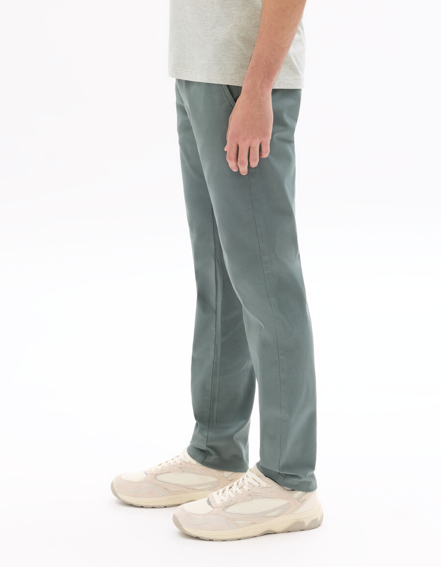 slim fit stretchiga chinosbyxor i bomull