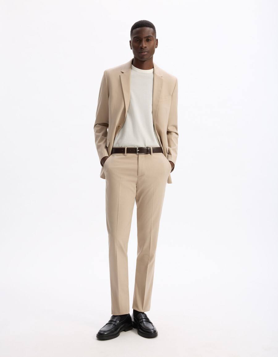 slim fit stretchiga kostymbyxor