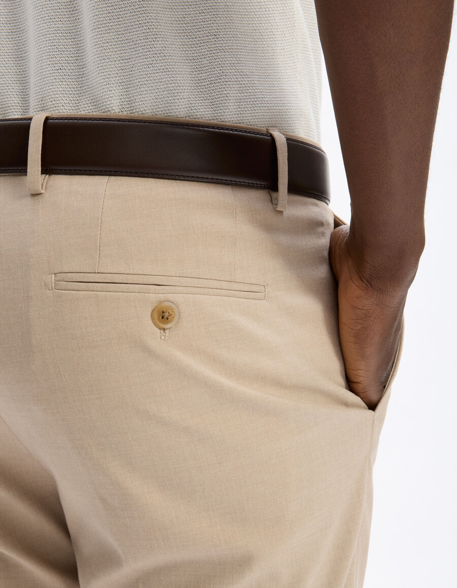 slim fit stretchiga kostymbyxor