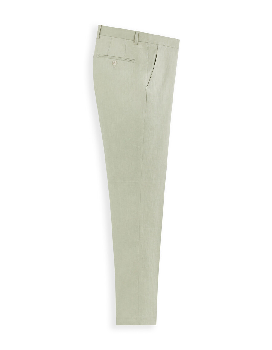 slim fit kostymbyxor 100 linne