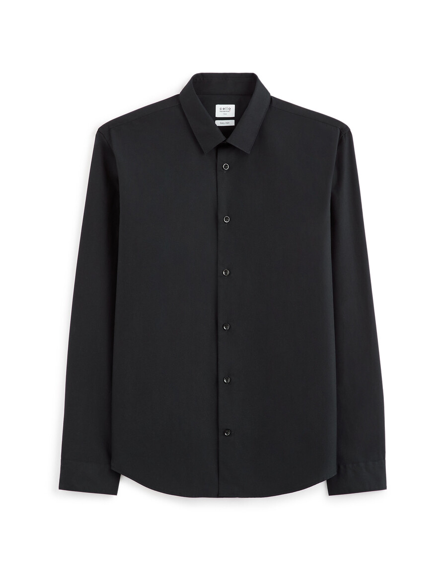 slim fit-skjorta 100 bomullspoplin
