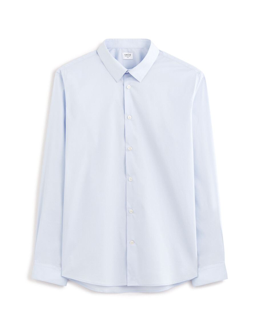 slim fit stretchig bomullsskjorta