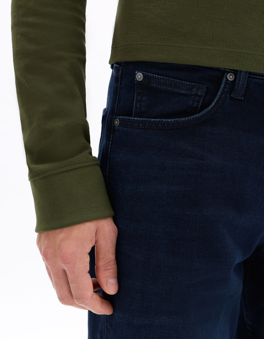 jean c.35 rak stretchstickad 3 längder