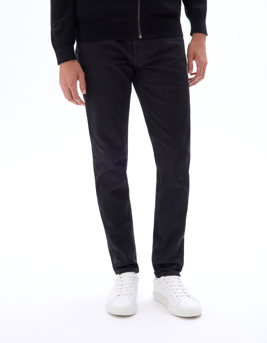 slimmade stretchiga bomullsjeans