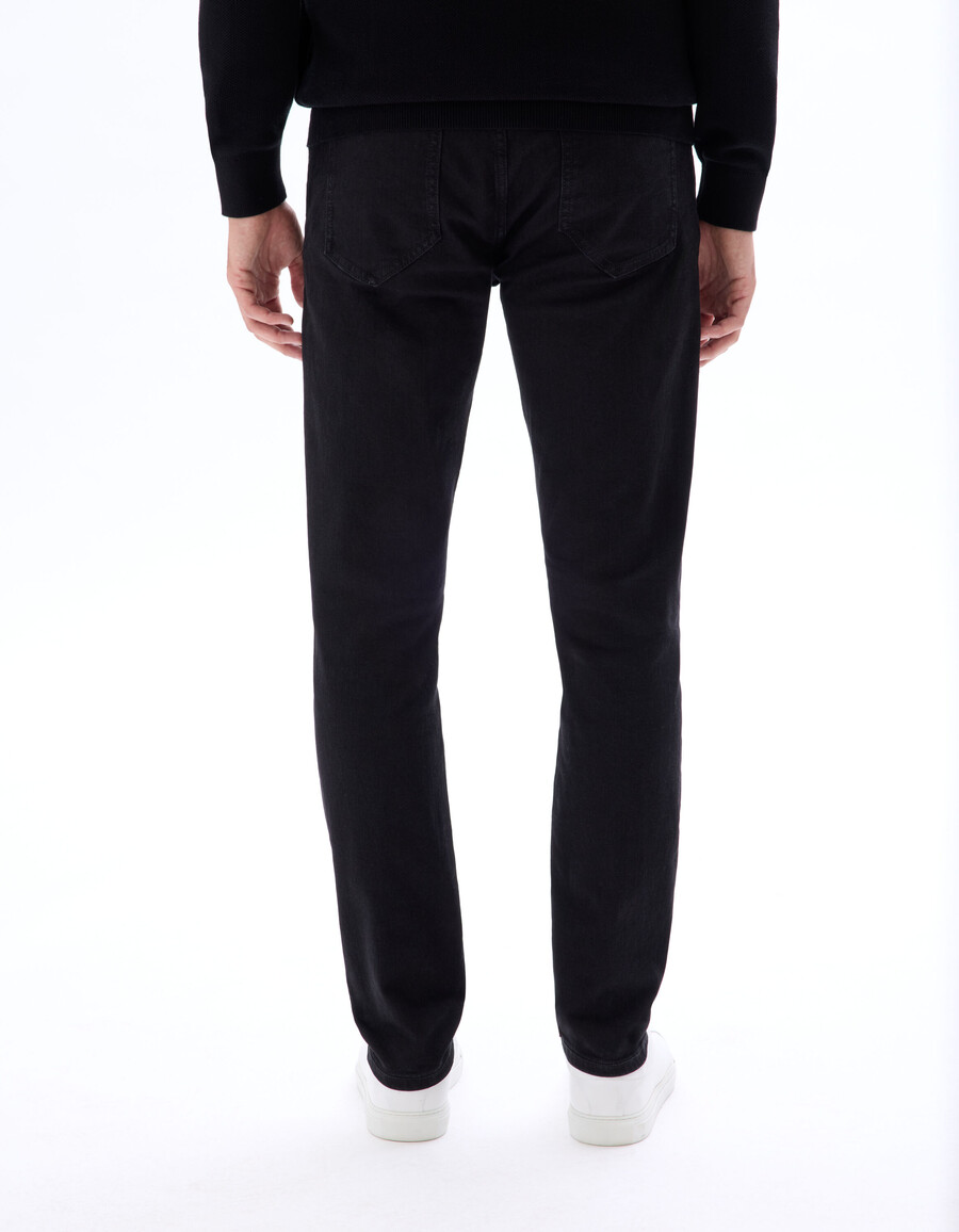 slimmade stretchiga bomullsjeans