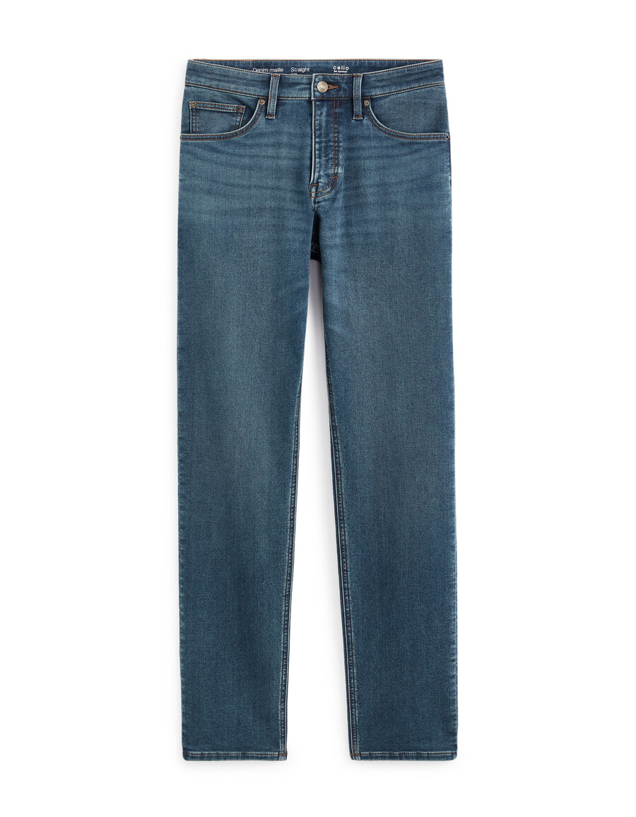 jean c.35 rak stretchstickad 3 längder