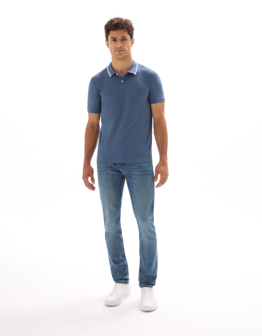slim-fit stretchiga bomullsjeans