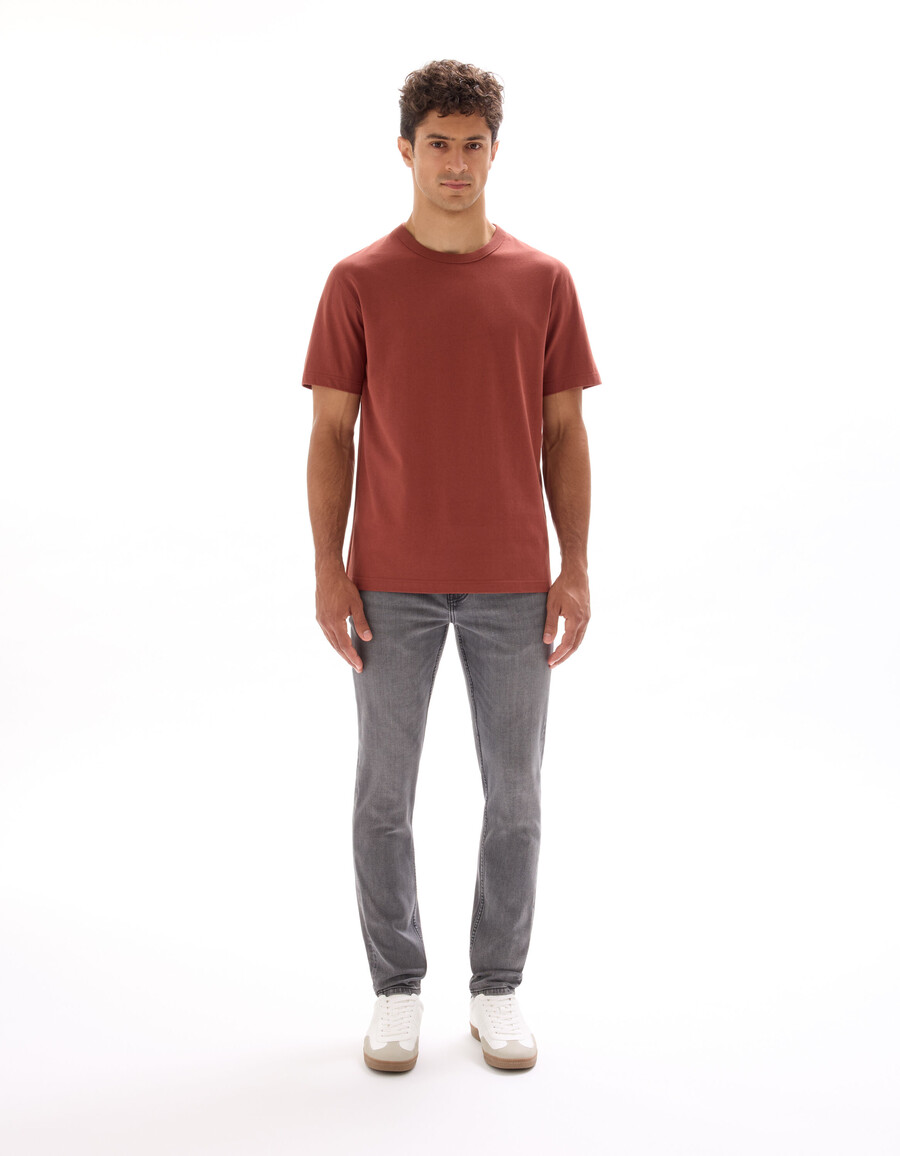 slimmade stretchiga bomullsjeans