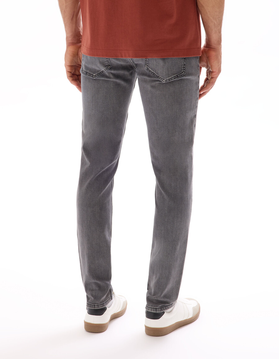 slimmade stretchiga bomullsjeans