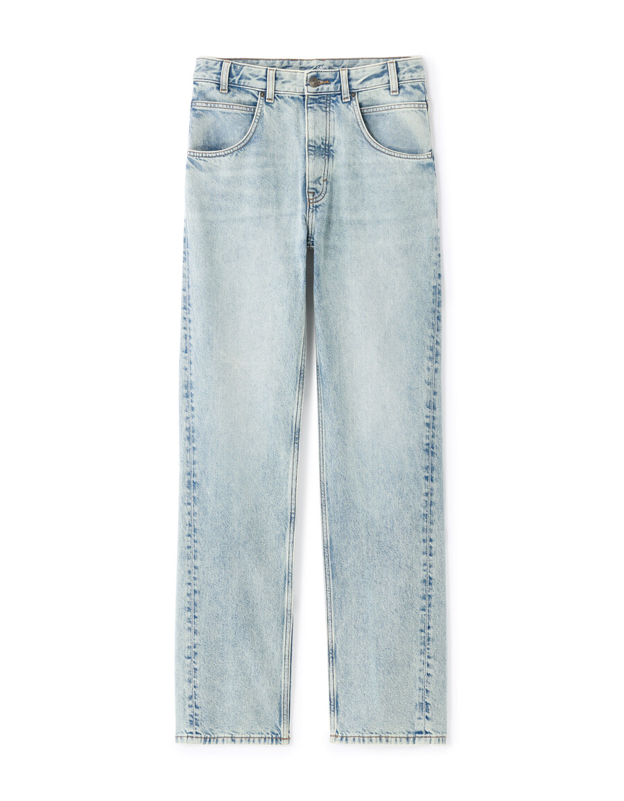 tencel lyocell bomulls-utsvängda jeans