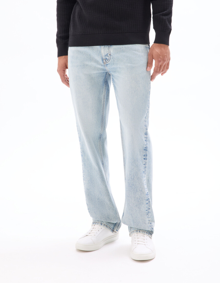 tencel lyocell bomulls-utsvängda jeans