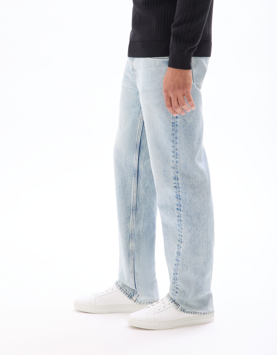 tencel lyocell bomulls-utsvängda jeans