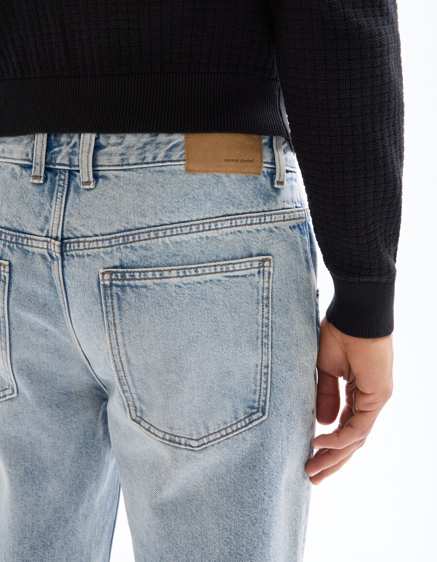 tencel lyocell bomulls-utsvängda jeans