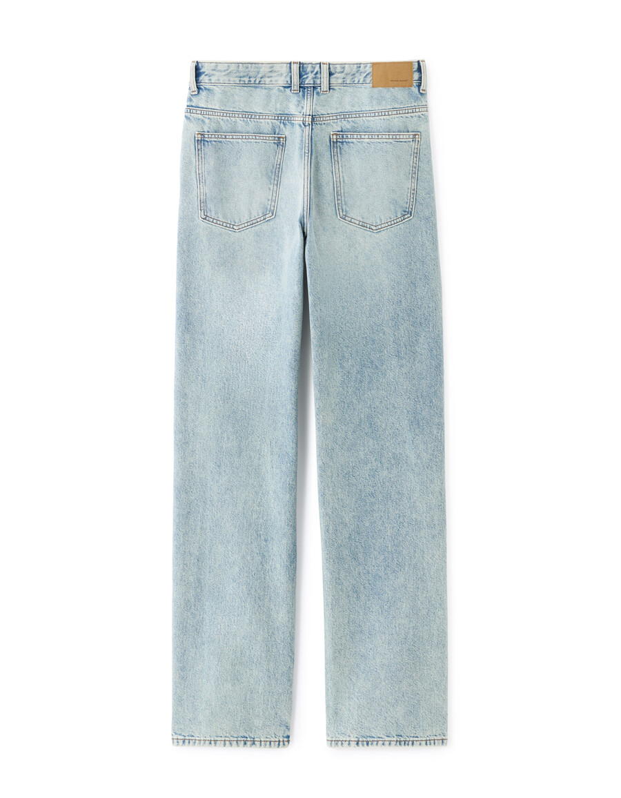 tencel lyocell bomulls-utsvängda jeans