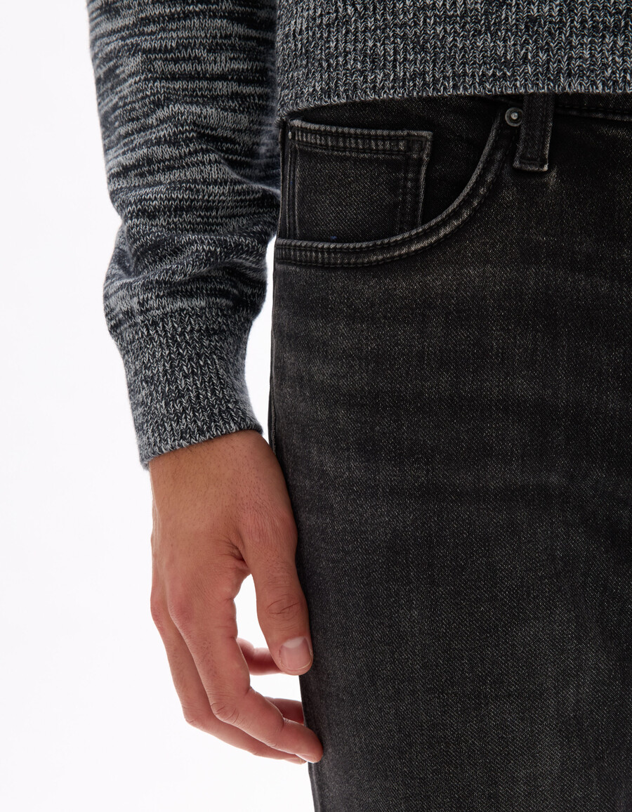 jean c.35 rak stretchstickad 3 längder