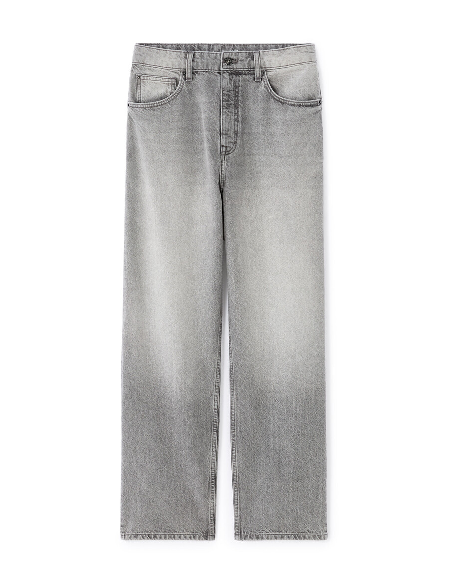 baggy stretchiga bomullsjeans