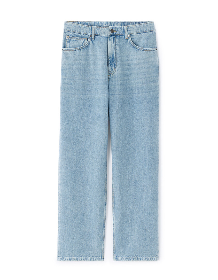 baggy stretchiga bomullsjeans