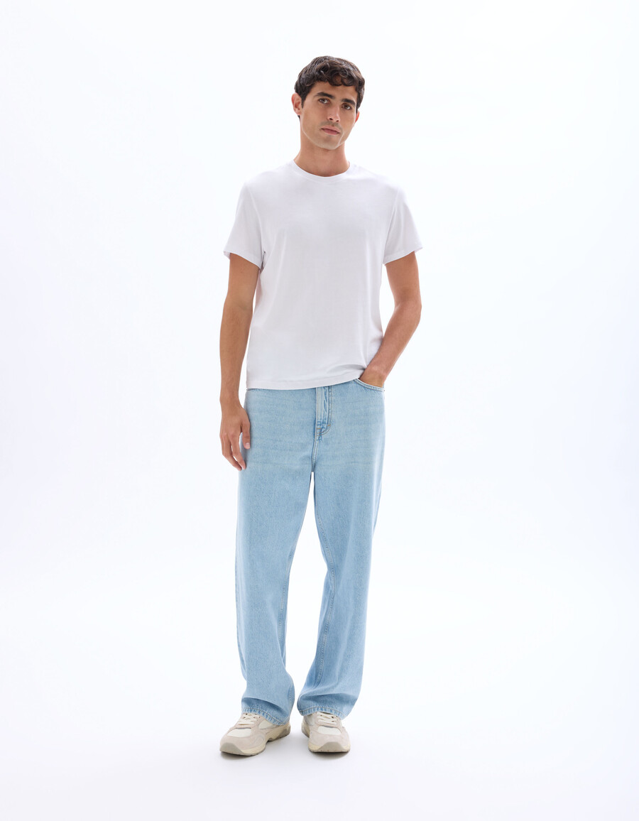 baggy stretchiga bomullsjeans