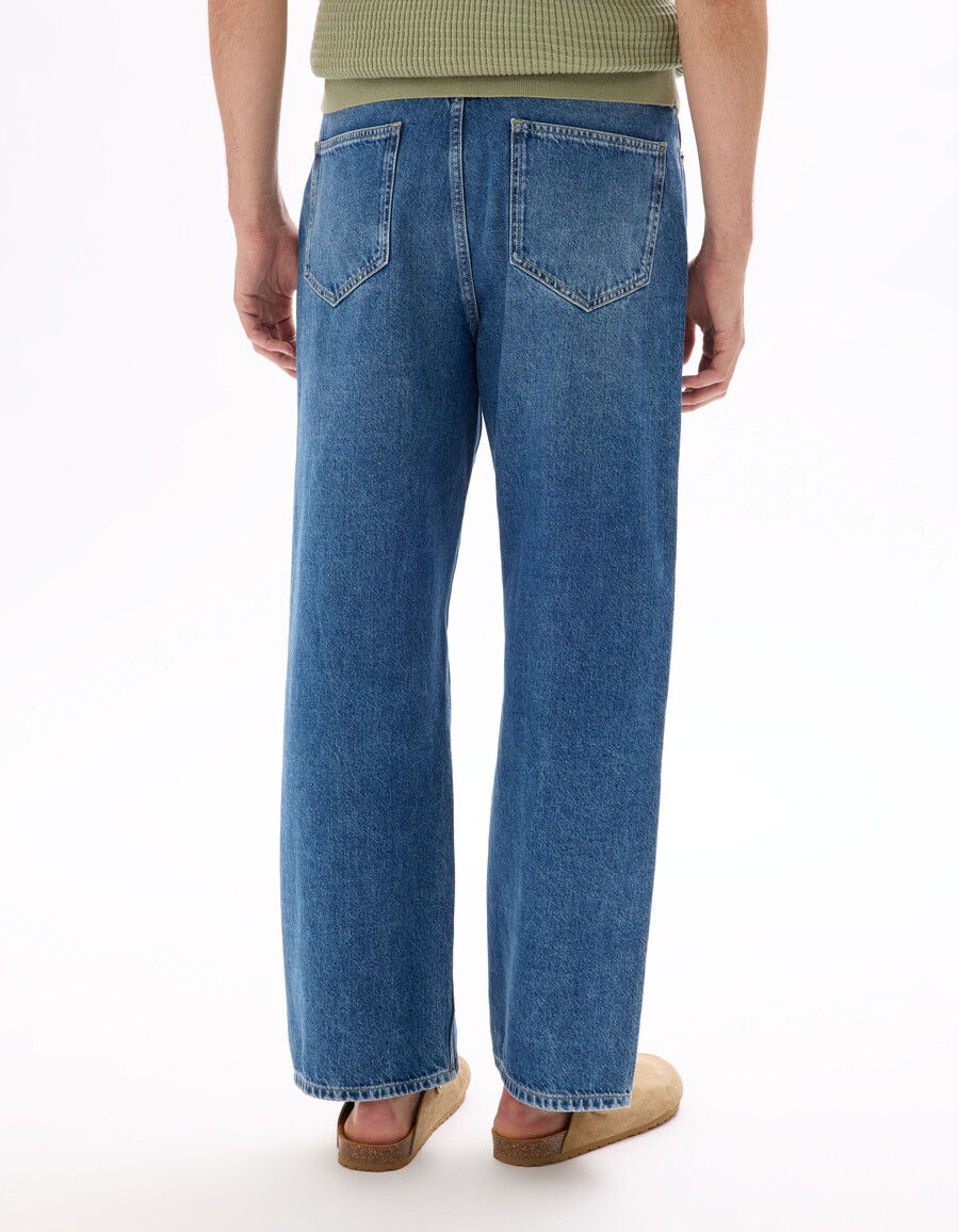 baggy stretchiga bomullsjeans