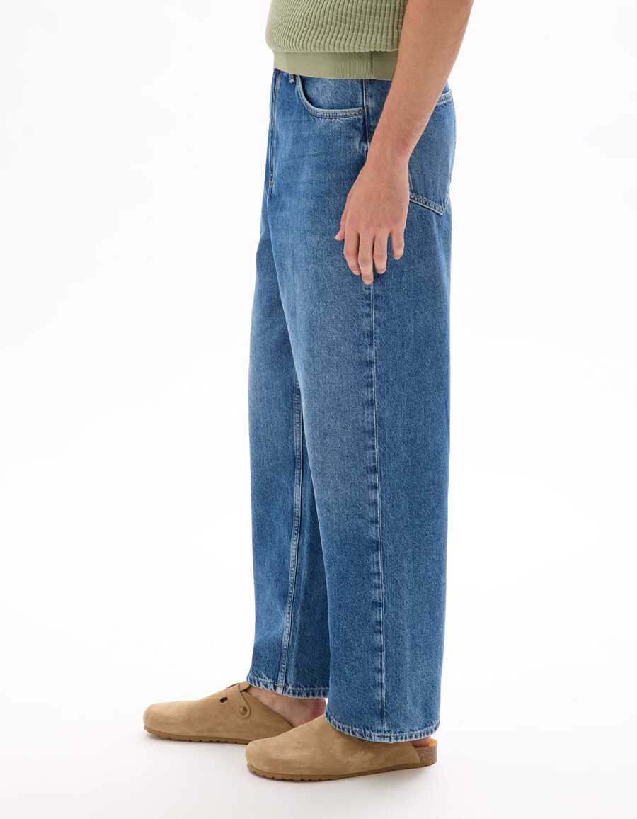 baggy stretchiga bomullsjeans