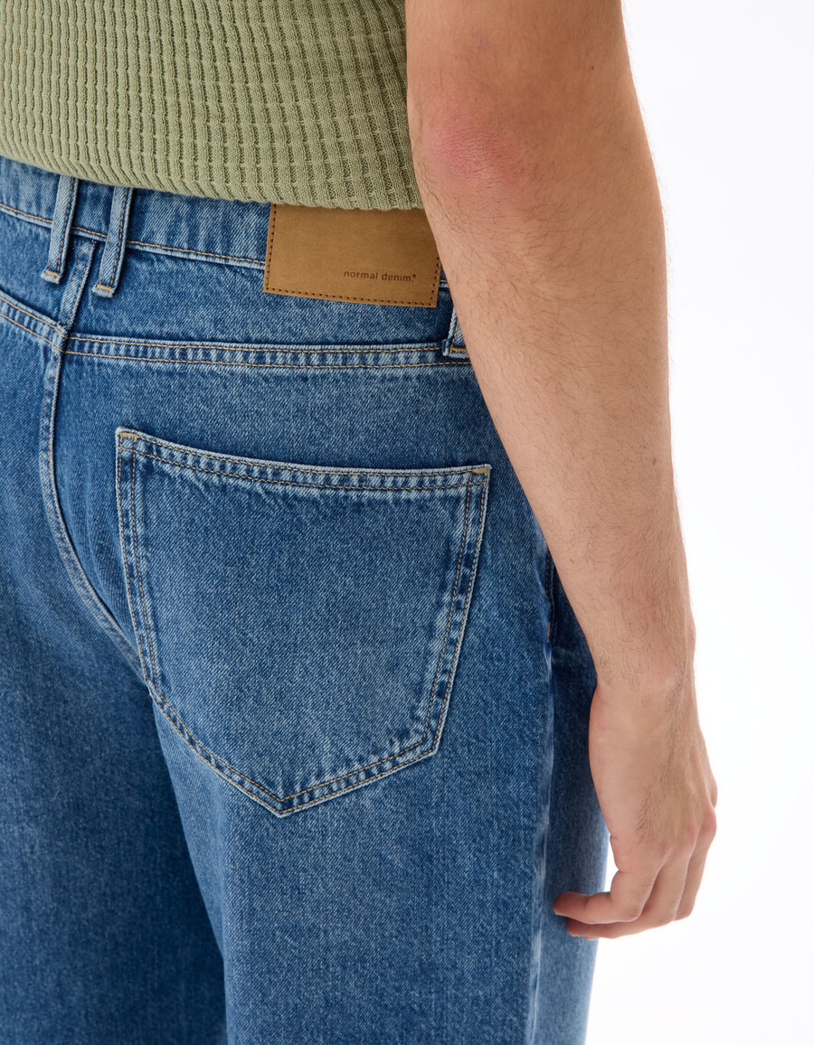 baggy stretchiga bomullsjeans
