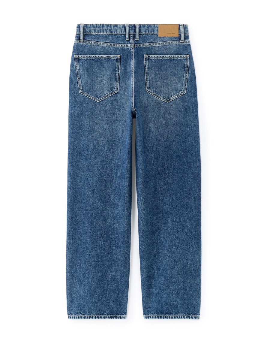 baggy stretchiga bomullsjeans