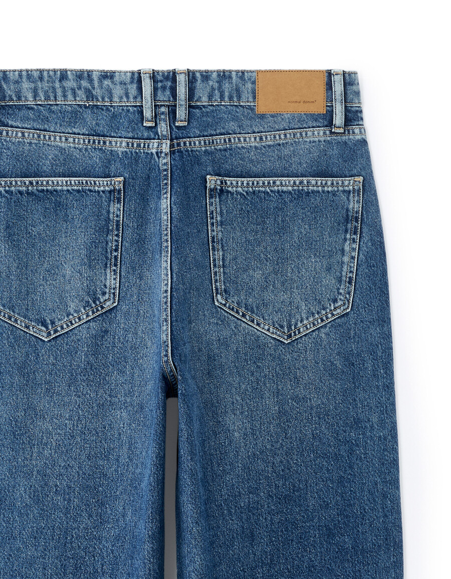 baggy stretchiga bomullsjeans