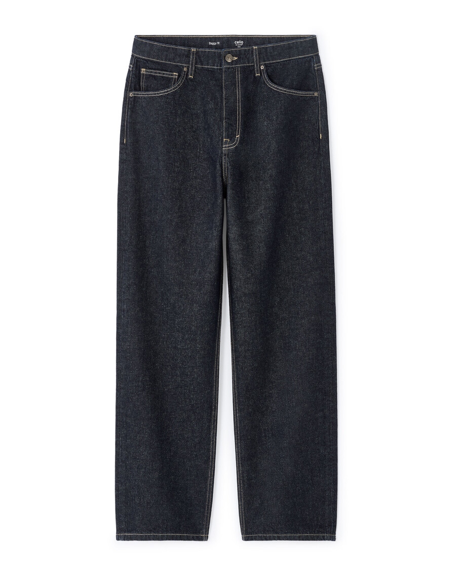 baggy stretchiga bomullsjeans