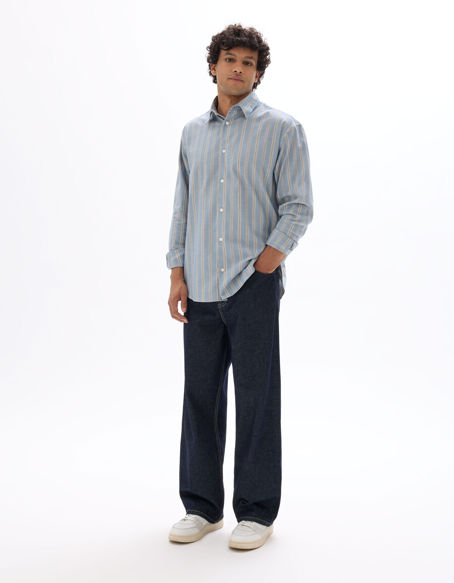 baggy stretchiga bomullsjeans