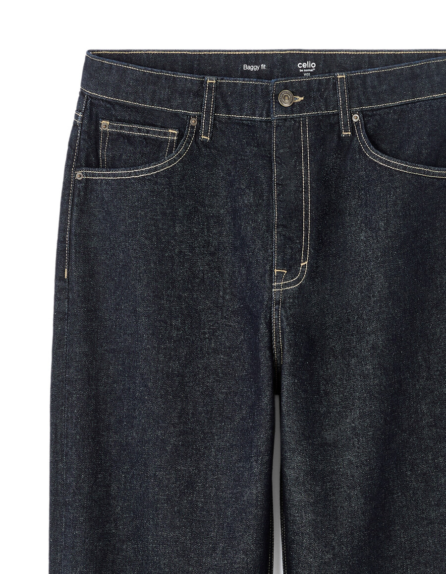 baggy stretchiga bomullsjeans
