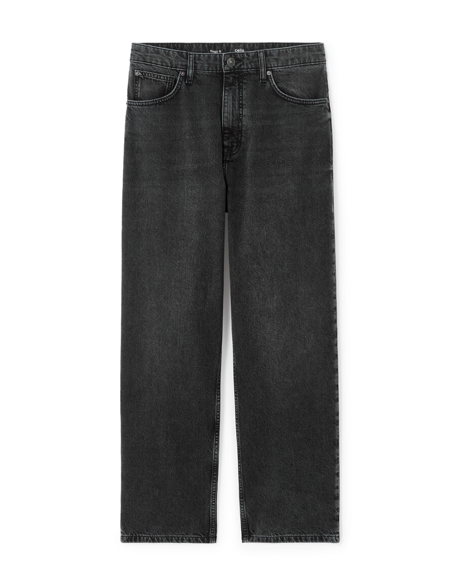 baggy stretchiga bomullsjeans