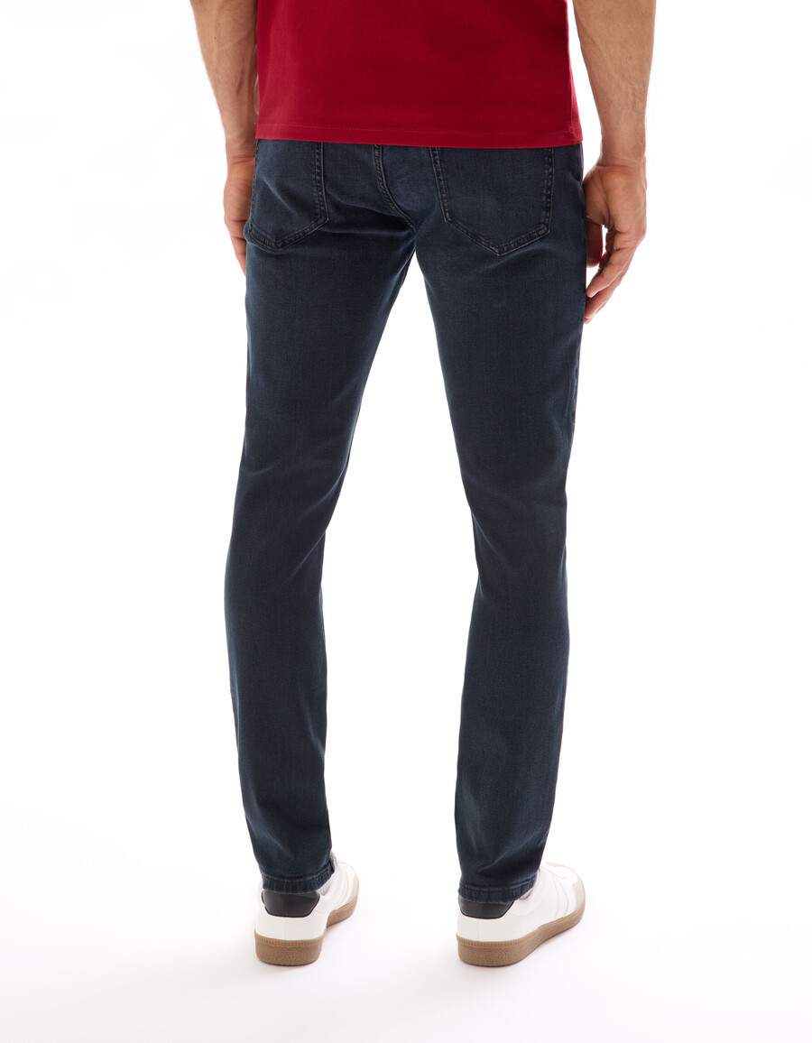 slimmade stretchiga bomullsjeans