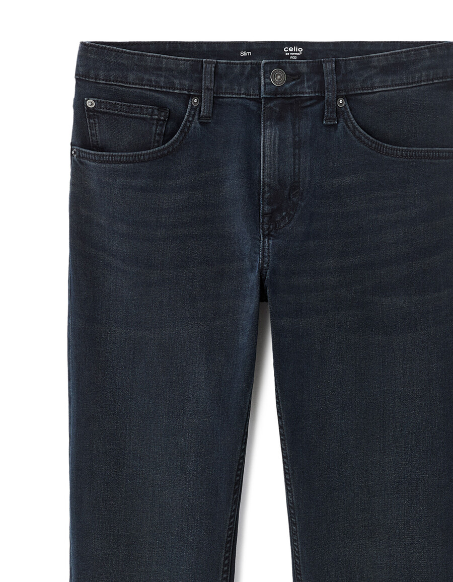slimmade stretchiga bomullsjeans