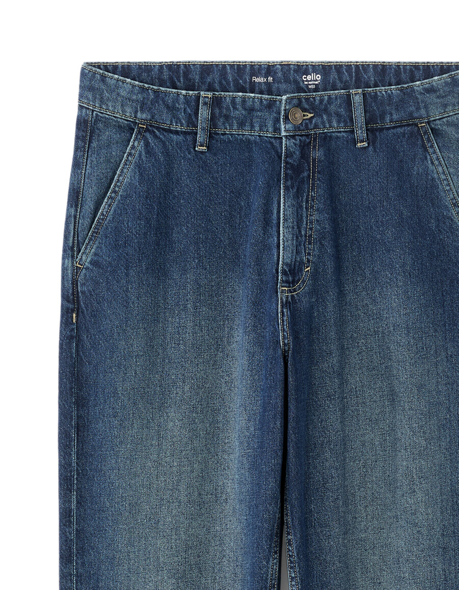 avslappnade jeans 100 bomull