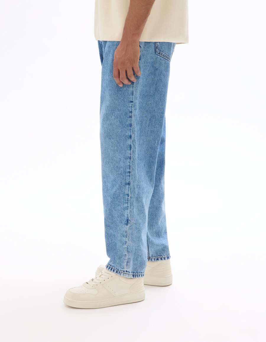 avslappnade jeans 100 bomull