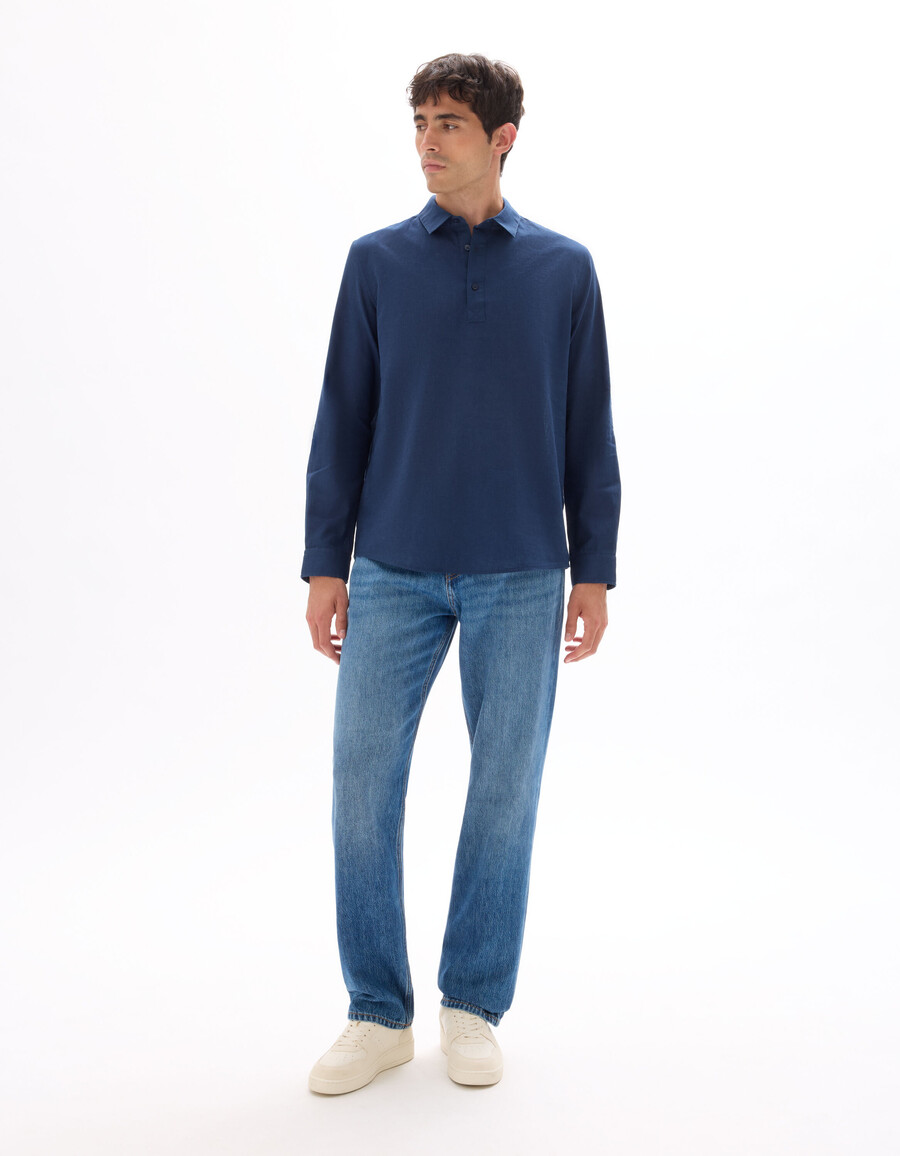 lösa bomullsjeans tencel lyocell