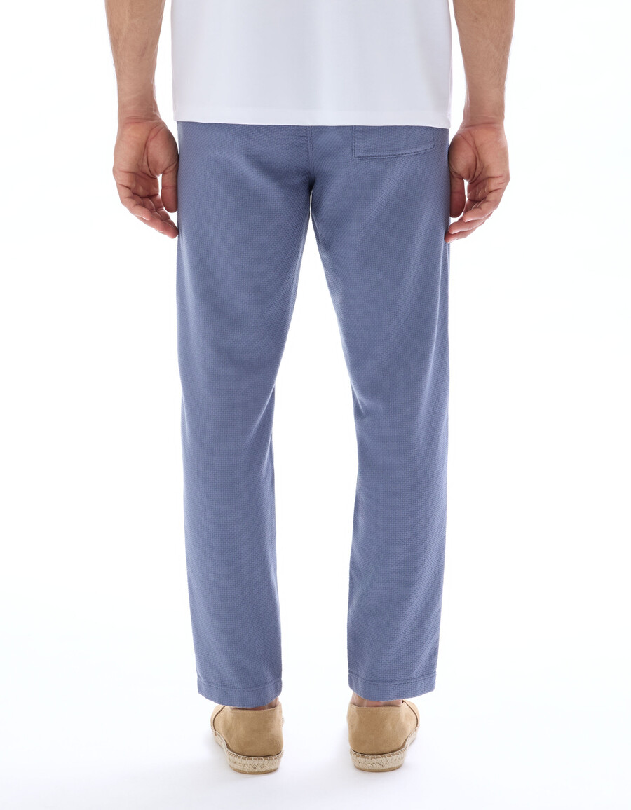slim-fit texturerade canvasbyxor 100 bomull