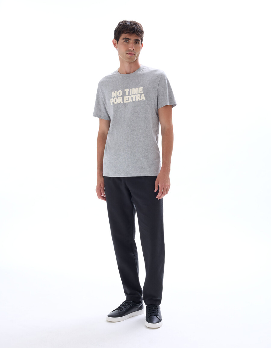 slim-fit texturerade canvasbyxor 100 bomull