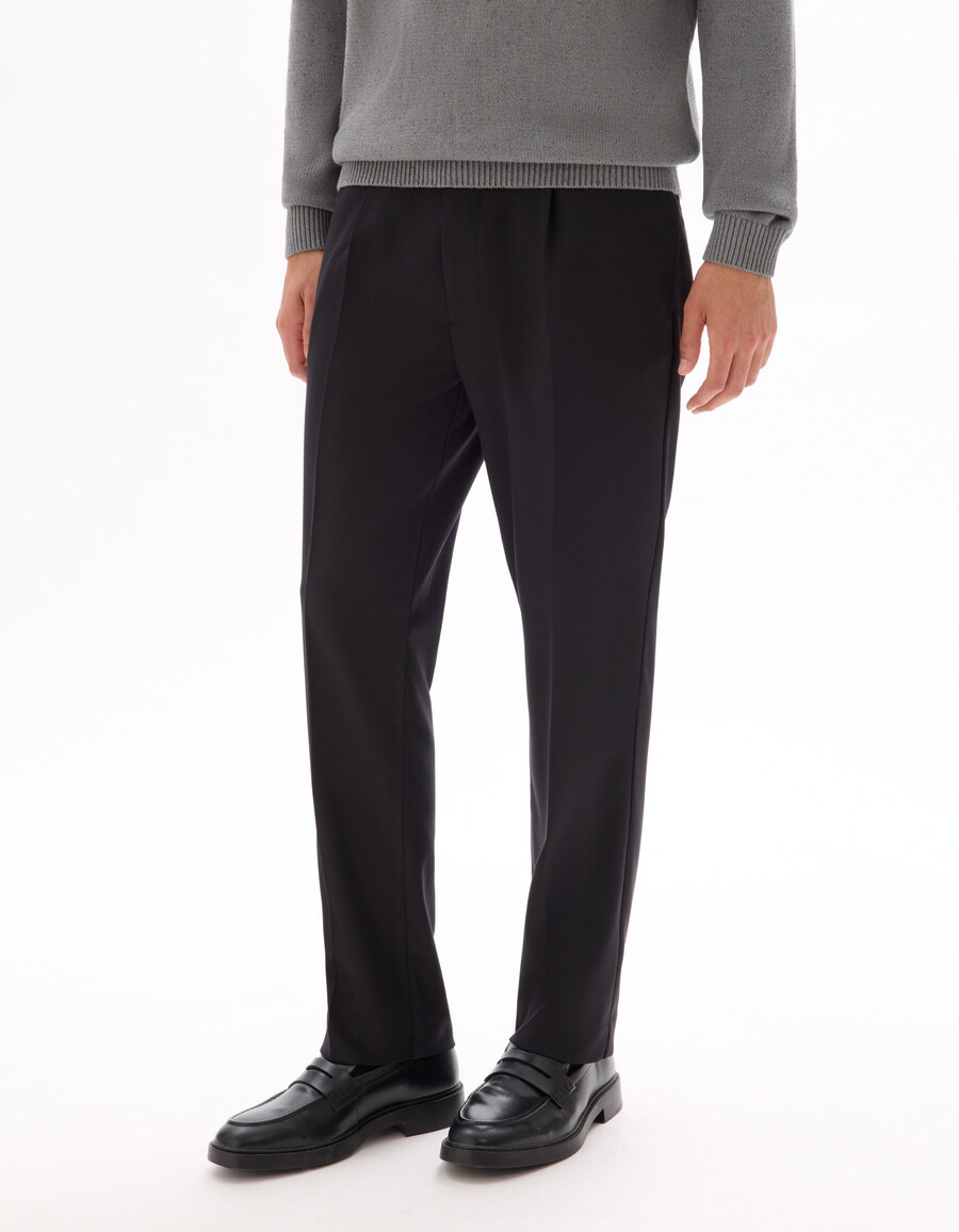 raka stretchiga chinosbyxor i twill