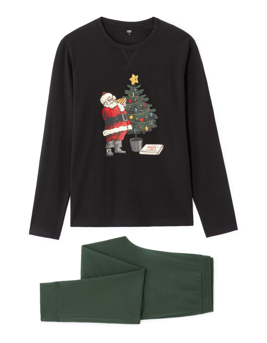 svarta jultomtepyjamas